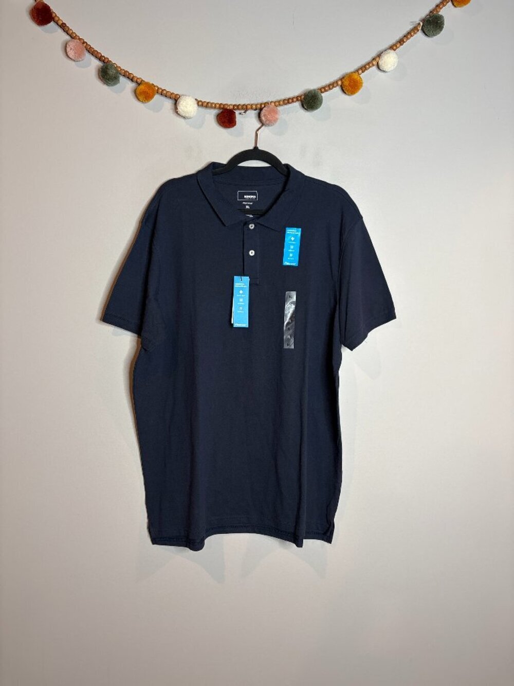 NWT Sonoma navy blue Flexware polo shirt